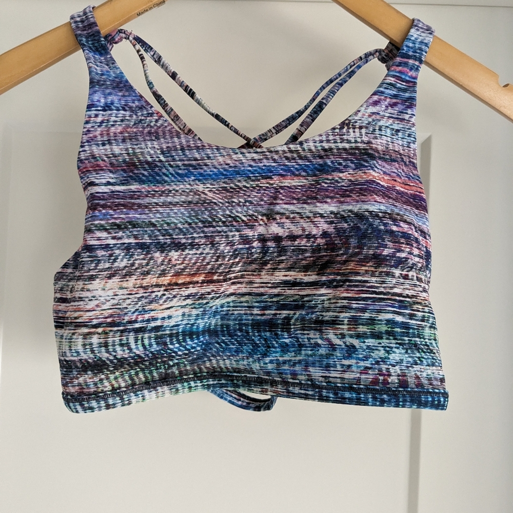 Lululemon multicolor bra 10 high neck - Picture 2 of 3